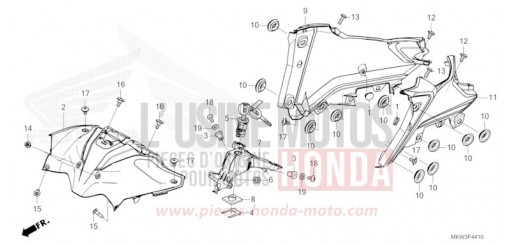 CACHE CENTRAL/COUVERCLE NC750XAP de 2023